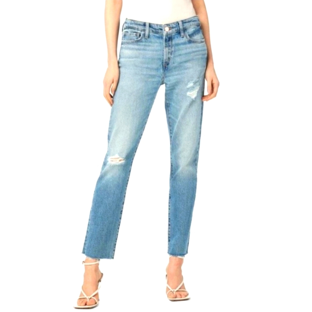 NWT Joe's Jeans Women The LARA Mid-Rise Cigarette Ankle Faded Blue Jeans 24